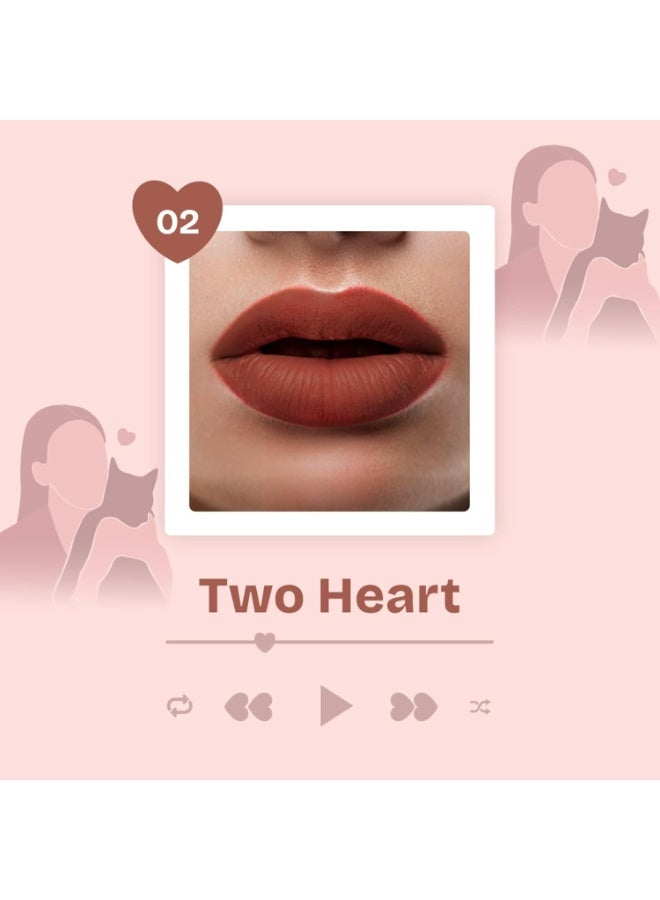 MARS Love Track Velvet Lip Tint (2.8ml) (TWO HEART) | Velvet Matte Finish | Non-Sticky & Lightweight | Highly Pigmented | Comfortable Wear | 6 Flattering Shades - Image 3